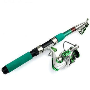 Conjunto Molinete Ghotda GL-100 - 5KG Drag - Vara GL Telescópica - 15 LIBRAS - Butique do Pescador